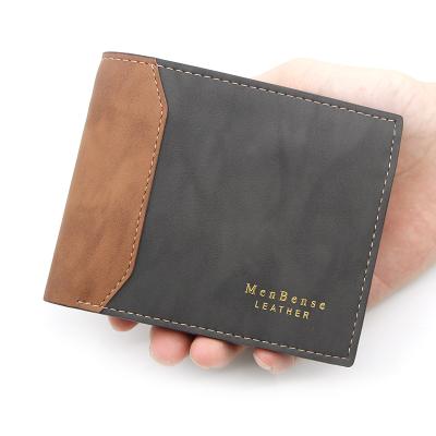 China Men's Purse Men's Wallet Full PU Wallet Coin Pocket Money Waterproof Smooth Leather Men's Clips for sale