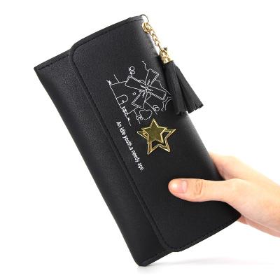 China New Design Long Waterproof Women Wallets PU Leather Wallets Clutch Bag Fashion Women's Purse for sale