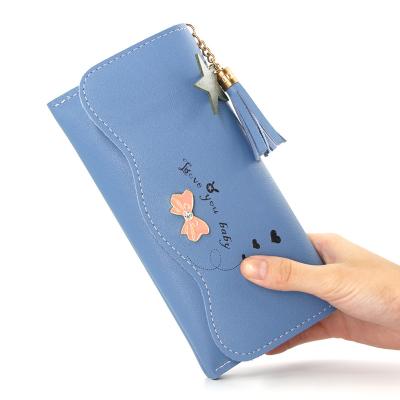 China Latest Design Cheap Ladies Waterproof Pinch Latch Wallet Women PU Leather Long Wallets for sale