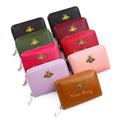 China Fashion Style Hot Simple Organ Genuine Leather Genuine Leather Card Holder for sale