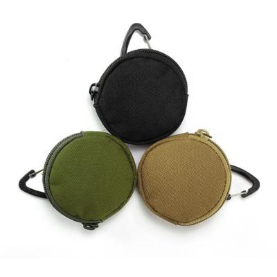 China Waterproof Outdoor Tactical Earphone Key Case Bag Pouch Around Mini Coin Purse Keychains for sale