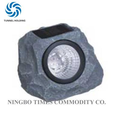 China Solar Powered Garden Rock Lights , Resin LED Solar Rock Landscaping Lights for sale