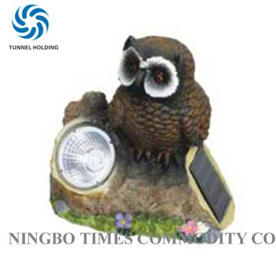 China Professional Stone Solar Lights 3500K - 5500K Owl Solar Lights For Garden for sale