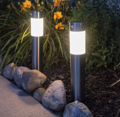 China Modern Solar Bollard Lights / Stainless Steel Bollard Lights Motion Sensor For Walkway for sale