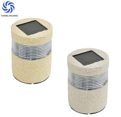 China Energy Saving Solar Courtyard Light , Stone Bollard Lights For Illuminating for sale