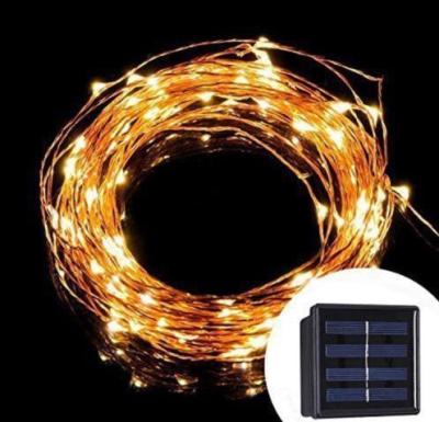 China 10M 20M Solar LED String Lights / Outdoor Copper Wire String Lights FOR Decoration Wedding for sale