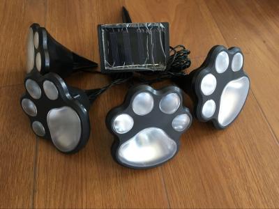 China Novelty Solar Powered Animal Paw String Lights , Animal Footprint String Lights for sale