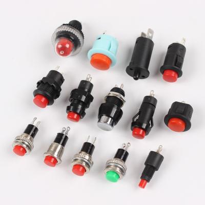 China Plastic Type Small Flashlight Switch Miniature Pocket PC Push Button Switch Small Mini Off Welding Type Switch for sale