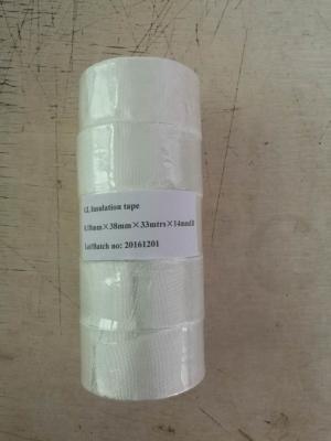 China Paraffin Type Non Alkali Fiberglass White Electrical Cloth Insulation Tape for sale