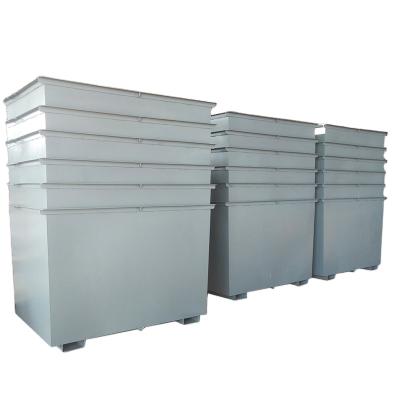 Cina 3CBM Hotels Stainless Steel Scrap Metal Waste Bins Trash Can For Outdoor Use in vendita