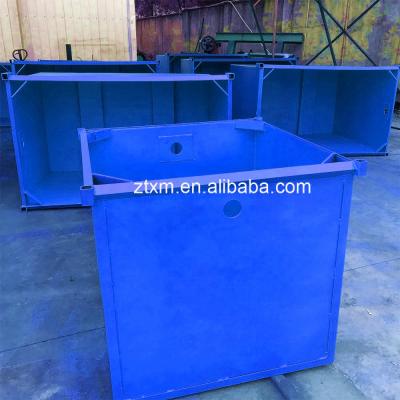 Chine Hotels 3 M3 Steel 3 Yard Skipping Trash Forklift Waste Collection Hopper Container à vendre