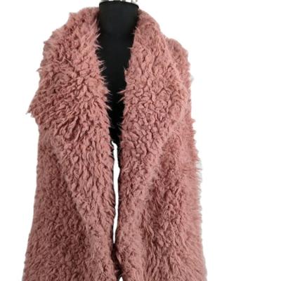 China Manufacturer Customized 2021 Selling Pink Ladies Breathable Teddy Fur Vest Warm Waistcoat for sale