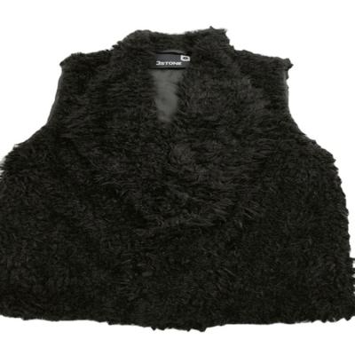 China Breathable Manufacturers Selling Warm And Fashionable Ladies Black Teddy Fur Vest Waistcoat for sale