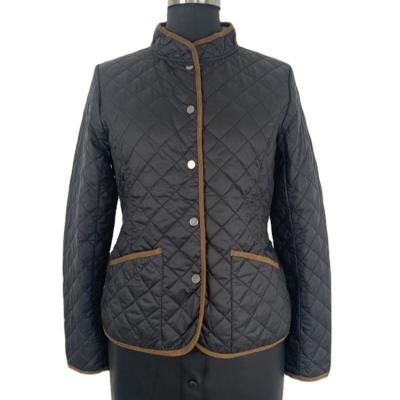 China New 2021 Manufacturer-Supplier Black Soft Ladies Breathable Quilted Padded Jacket for sale