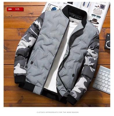 China Plus Size Mens Jackets Padded Color Block Jacket Padded Quilted Jacket for sale