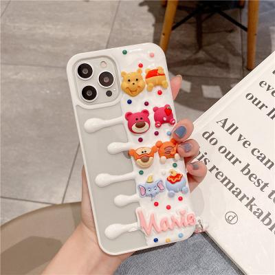 China Shockproof Drop Shipping Cute Lovely 3d Cartoon Full Cover Mobile Phone Case For Apple iphone 11 13 12 Mini Pro Max XS XR 8 7 6 for sale