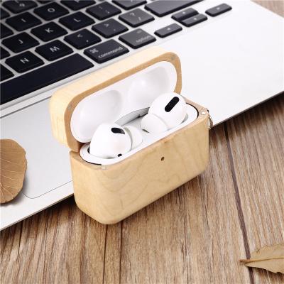 China Lightweight Wooden Earphone Cover For Iphone Design Protective Wooden Case For Airpods Pro for sale