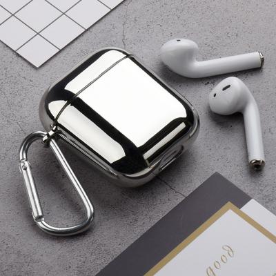 China Mountaineering lightweight free buckle hard PC electroplating case suitable for airpods 1&2 pro anti-drop wireless earphone cover for sale