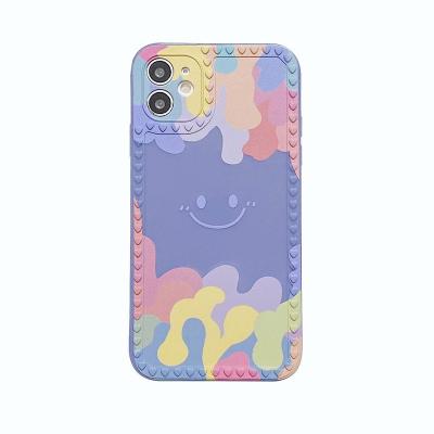 China Cute Love Heart Smile Face Anti-fall Cartoon Bumper Case For Apple iPhone 12 11 pro X Max Xs Xr 6 6s 7 8 plus Coque Fundas for sale