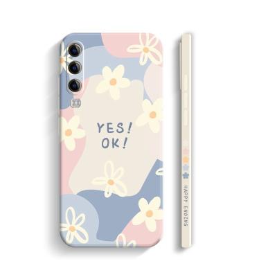 China Luxury Anti-fall Side Patterns Flower Case For Huawei P30 P40 Pro P20 Join 20 30 40 nova 5T 7i On Honor V30 Shockproof Soft Silicone Cover for sale