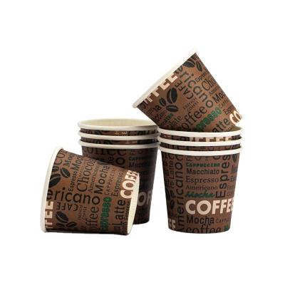 China 2021 Recyclable Compostable Cups Biodegradable Kraft Paper Cup Coffee Cups For Gift for sale