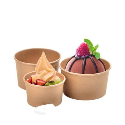 China Disposable High Temperature Disposable Paper Cup 200ml Ice Cream Paper Cup Disposable Paper Cup for sale