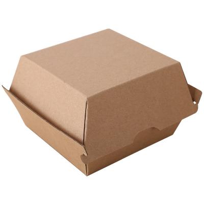 China Disposable Maker Stain Hamburger Box Snack Hamburger Box Snack Box Takeout Food Disposable Paperboard for sale