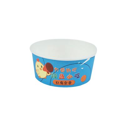 China Special Disposable Snack Bowls Fast Food Noodles Lunch Snacks 600 Wrapping Thickened Paper Bowls for sale