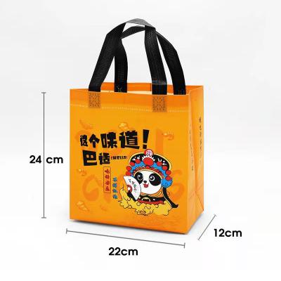 China Recyclable Factory Promotional Reusable Heat Seal Custom Logo Non Woven Carry Bags for sale