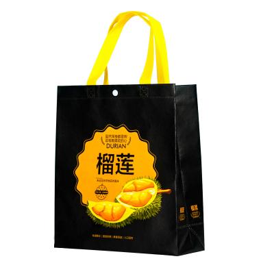 China Large Recyclable Durian Nonwoven Packaging Gift Bag Fruit Shop Environmental Protection Bag Shopping Bag for sale