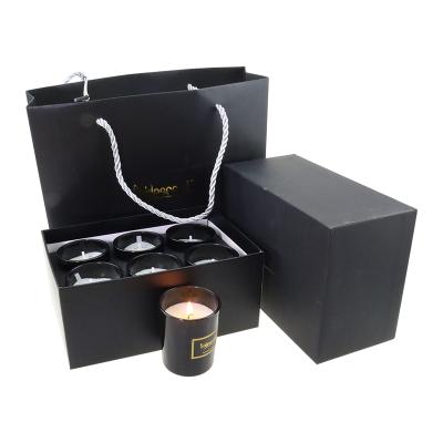 China Recyclable Romantic Wedding Colored Soy Wax Glass Packaging For Candles Gift Set for sale