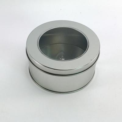 China Wholesale Recyclable Round Metal Small Candy Tea Gift Packaging Tin Box With Lids for sale