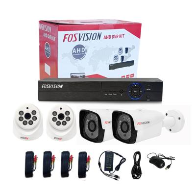 China Motion Detection Fosvision Night Vision Dvr Home Security System Surveillance Ahd Camera 1080p Ahd Video Kit for sale