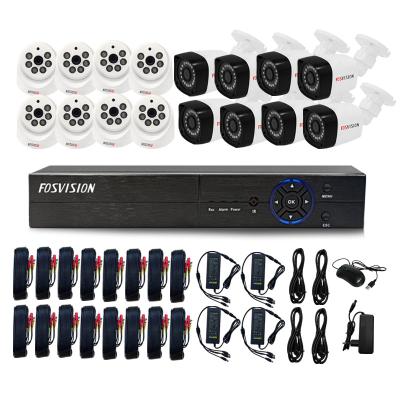 China Motion Detection Fosvision Night Vision Dvr Home Security System Surveillance Ahd Camera 5mp Ahd Video Kit 16ch for sale