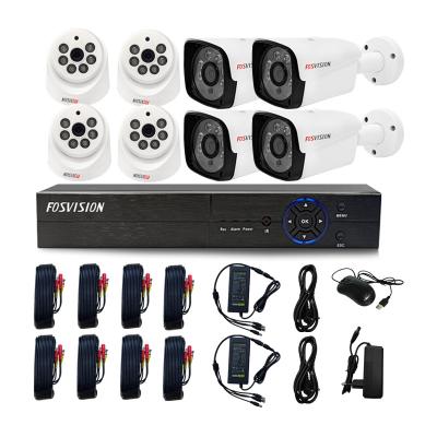 China Motion Detection Fosvision Night Vision Dvr Home Security Video Surveillance Ahd Camera System 5mp Ahd Kit for sale