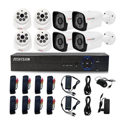 China Motion Detection Fosvision Night Vision Dvr Home Security System Surveillance Ahd Camera 5mp Ahd Video Kit 8ch for sale