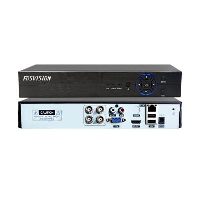 China Support fosvision 5MP Qty AHD TVI CVI IP High CVBS 5 in 1 H.265 5MP CCTV DVR 4 Channel Digital Security Video DVR 4CH Recorder for sale