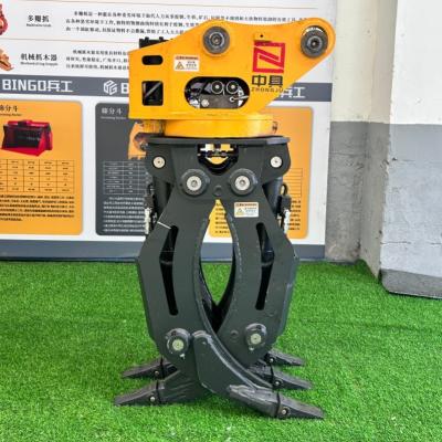 China Hydraulic Rotating Grapple Wheel Excavator for Winching Sugarcane and Scrap Iron for sale