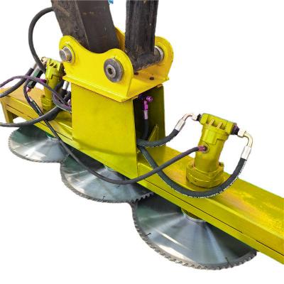 China Zhongju Excavator Hydraulic Saw Head Attachment Wood Cutter Dredge Cutter Head for sale