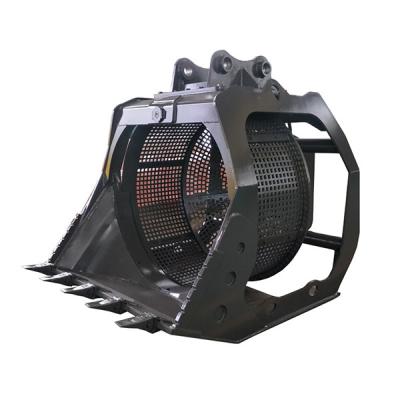 China Energy Mining Rock Screening Bucket For Excavator Rotative Screen For 12 Tons Excavator for sale