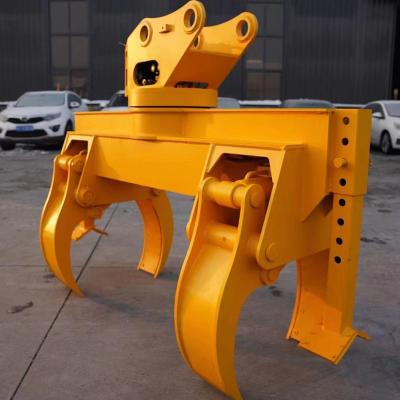 China 1873mm * 756mm * 1164mm Hydraulic Rotating Grapples For Excavator Attachment for sale