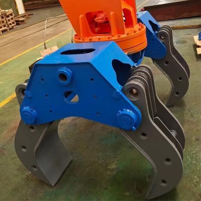 China Heavy Duty Pole Setter Wire Pole Grapple For 13-15 Ton Excavator Customer Requirements for sale