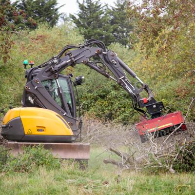 Κίνα 760 KG Mini Excavator Attachment Skid Steer Forestry Mulcher με μήκος του περιστροφίου 600 mm προς πώληση