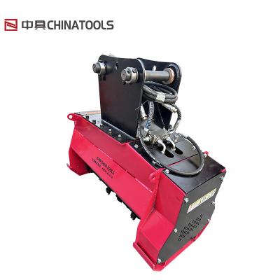 China Construction Works Tree Mulchers Excavator Attachment Mulcher Cutting Diameter 250mm for sale