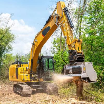 China Farm Cut Grass Attachment Mini Excavator with 250mm Diameter Forest Mower Mulcher for sale