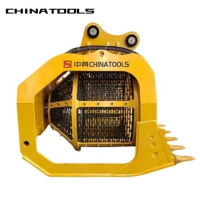 China 35t-40t Excavator Attachment Excavator Rotary Screening Bucket for sale