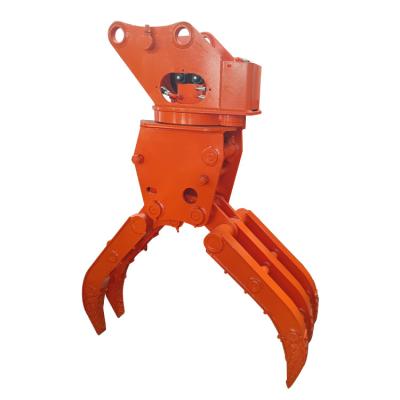 China Wood Transportaion Hydraulic Rotary Excavator Wood Grab Max Jaw Opening 2600mm Mechanical for sale