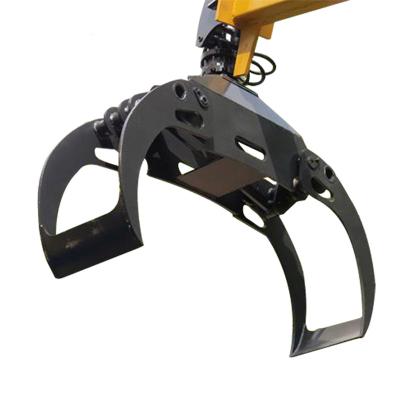 China Customized Excavator Attachment Hydraulic Log Grapple Cranes Wood Grapple for Farms for sale