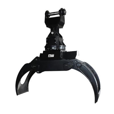 China Mini Excavator Log Grapple With Quick Hitch And 410 KG Capacity For 3-33ton Excavator for sale