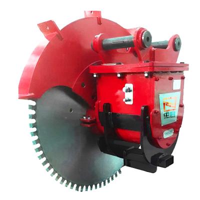 China 6-40ton Excavator Attachments Blue Red or Customized Rock Saw Blade Stone Saw with Nice for sale